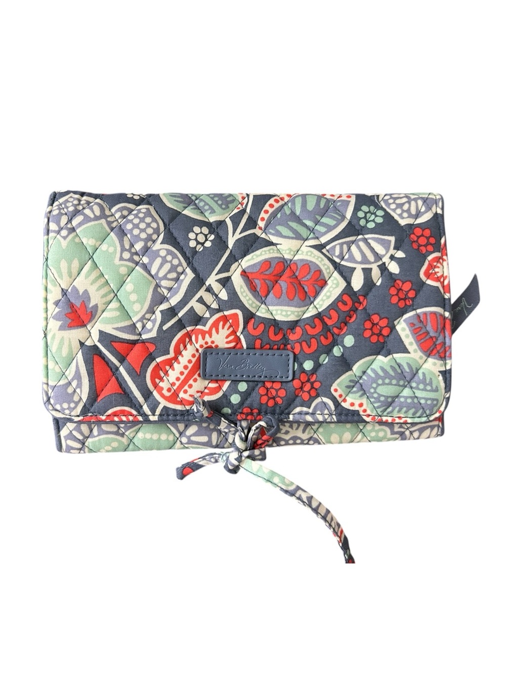 Vera Bradley Gray Quilted Nomadic Floral Travel Case EUC